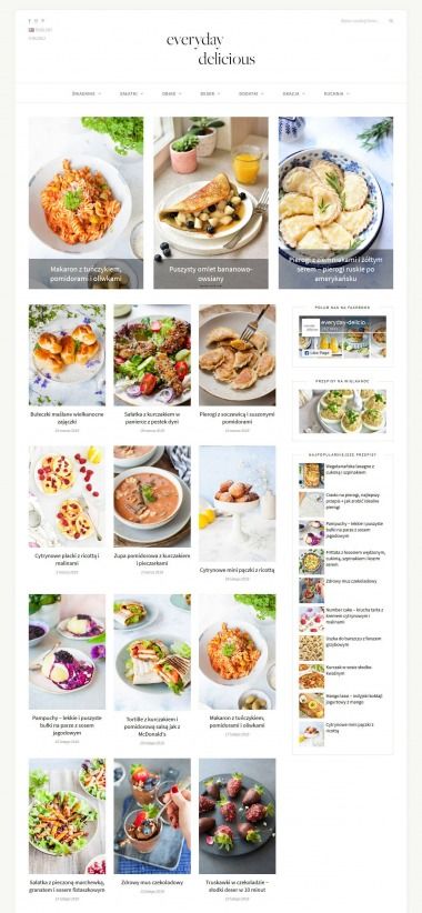 Blog kulinarny na WordPress