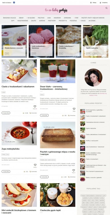 Blog kulinarny na WordPress